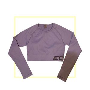 ECHT Arise Velvet Blue Comfort Cropped Long Sleeve